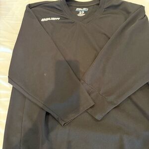 Bauer Black V-Neck Jersey  small